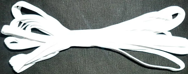 3 MTRS Elástico Plano 5MM Para Coser, Negro O Blanco - Imagen 1 de 1