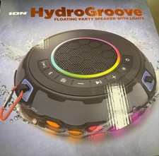 ION HydroGroove Floating Party Speaker Bluetooth Waterproof LED USB-C Battery