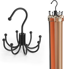 Belt Hanger Closet Organizer 24 Capacity Rack for Belts Ties Scarves Hooks
