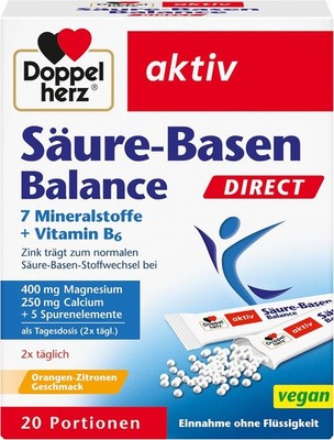 Doppelherz Säure-Basen Balance Direct Mineralstoffe Vitamin B6 Ergänzung 20