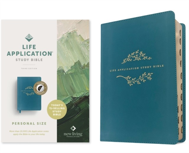 NLT Life Application Study Bible Third Edition Teal by Tyndale LEATHER-BOUND