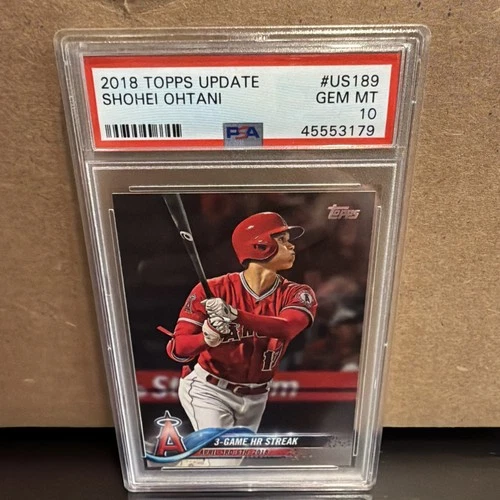 Shohei Ohtani 2018 Topps Update US189 PSA 10 GEM MINT