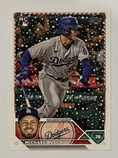 Michael Busch 2023 Topps Holiday #H130 RC Los Angeles Dodgers