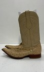 Los Altos Full Quill Ostrich Tan Leather Western Cowboy Boots Men's Size 9.5 EE — photo 1