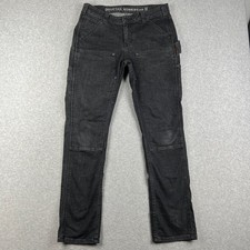 Dovetail Maven Slim Double Knee Pants Stretch Womens 12 Black Work Utility