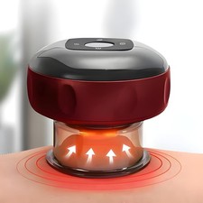 Smart Electric Cupping Therapy Massager Hijama Cups Gua Sha Device Heating Red