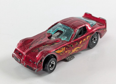 Vintage Hot Wheels Pontiac Firebird Funny Car Red 1977 Racing Drag Racer