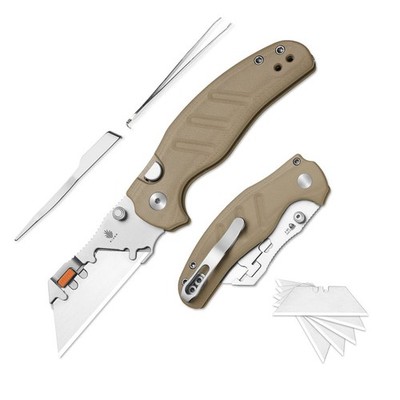 Kizer Allzweckmesser C01C Uti 1 Utility Messer 5Cr15MoV Stahl G10 Beige