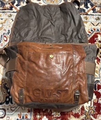 Tough Jean Smith Vintage Military Collection Leather Crossbody