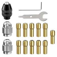 16 Pièces Mandrin Compatible avec Dremel, Accessoires de Précision de 0,8 mm ...