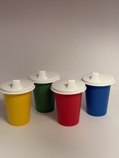 7 Oz Tupperware Bell Tumblers With Domed Sippy Seals