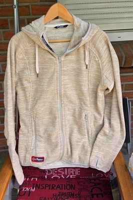 Bergans Damen Jacke Strickjacke Fleecejacke,Größe L 38/40 Sweatshirt Jacke Beige