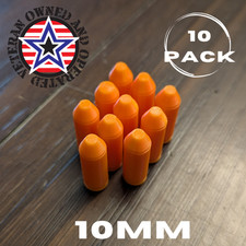 10MM Dummy Rounds, Snap Caps -- For Training **Made in USA (10 pack)