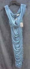 Cefian Satin Ruched Women's Evening Dress Size L