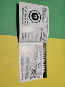 Trolls on Treasure Island Instruction Manual Booklet NES Manual Only Authentic