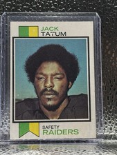 Topps 1973 Jack Tatum Rookie #288 Oakland Raiders NFL Football Card