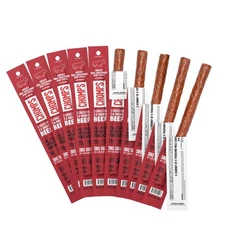 Chomps Grass-Fed and Finished Smoky BBQ Beef Jerky Snack Sticks 10-Pack - Ket...