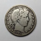 1904 P Barber Head Silver Half Dollar