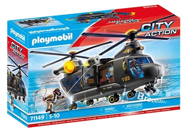 Playmobil City Action Polizei Swat Rettungshelikopter 71149-image