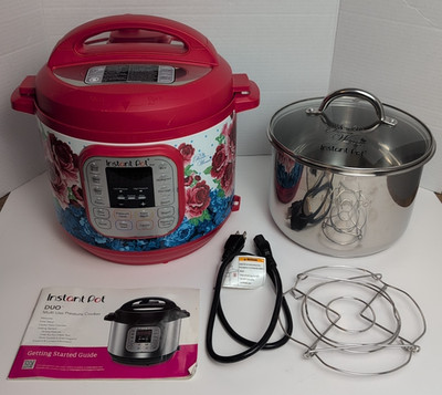 THE PIONEER WOMAN DUO60 INSTANT POT 7-in-1 FRONTIER ROSE 6 Qt PROGRAMABLE *FLAWS