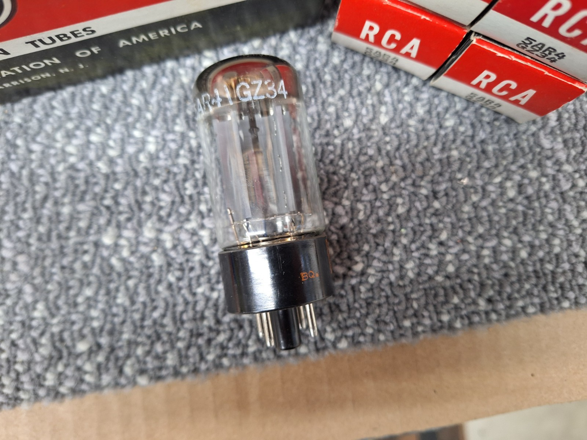 5AR4 GZ34 Vacuum Tube RCA NOS mullard great britain 4 notch | eBay