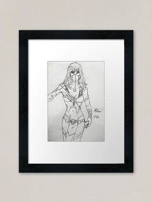 Mileena: Mortal Kombat Gerahmtes Kunstwerk P Gerahmtes Wandbild Poster Leinwanddruck Bild