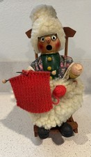 Vintage Steinbach German Musical Mechanical Rocking Chair Grandma Incense Smoker