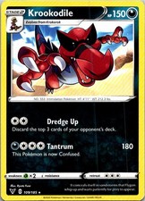 Pokemon TCG Krookodile SWSH04: Vivid Voltage 109/185 SWSH04 NM