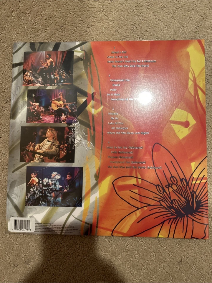 Nirvana MTV Unplugged Limited Vinyl 2xLP Color Purple / Orange SEALED New - Image 3 of 4
