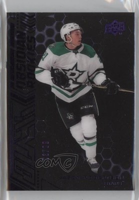 2020-21 SPx UD Black Obsidian Rookies Purple 3/99 Jason Robertson #OR-6 RC 0z2a