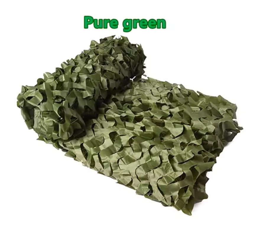 Filet de camouflage résistant en toile Oxford 210D imperméable pure vert