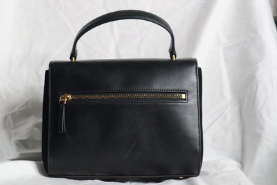 Tory Burch Juliette Mixed-material Mini Bag In Black And Gold Logo