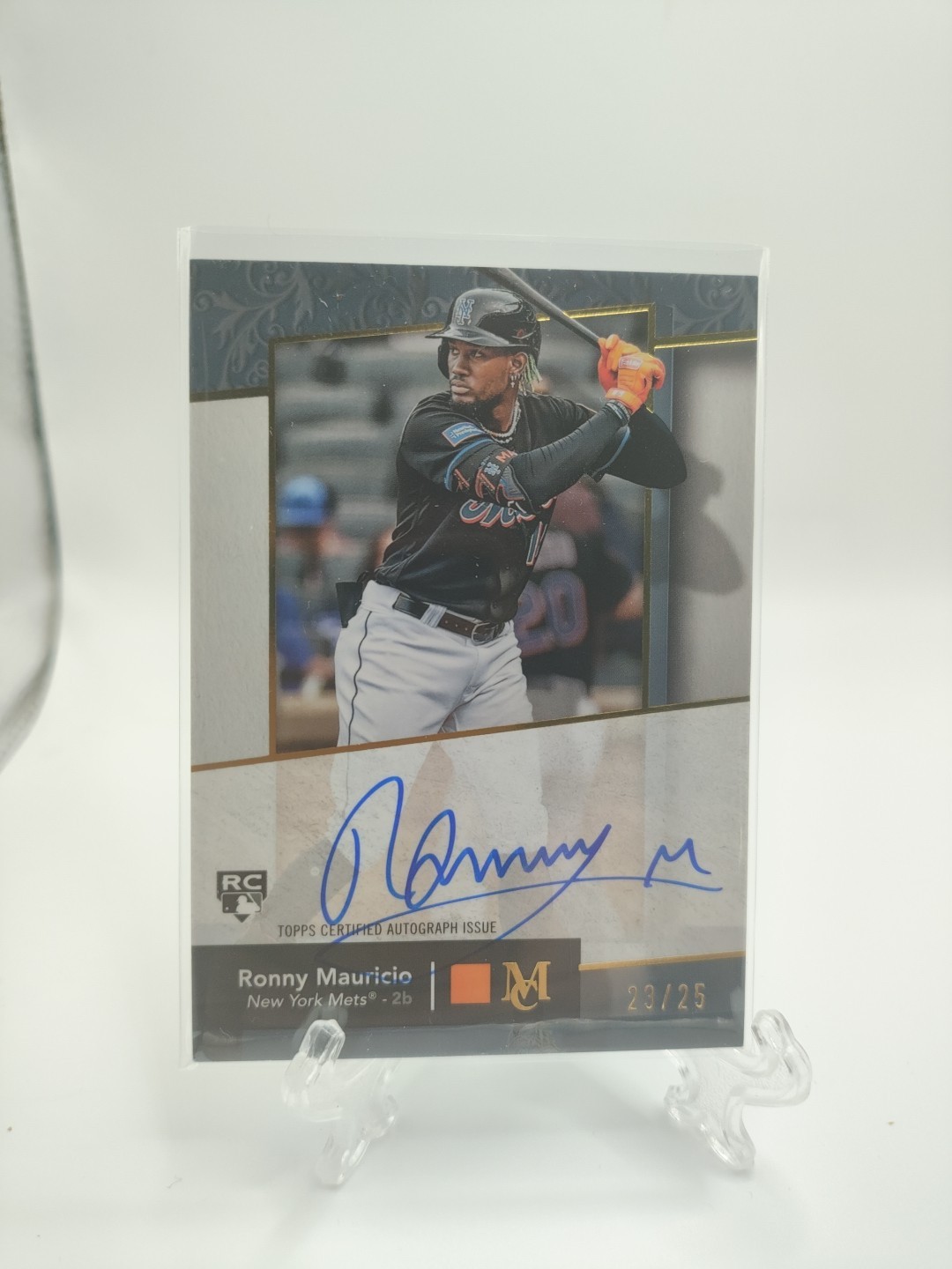 2024 Topps Museum Collection Archival Auto Ronny Mauricio RC AA-RM  /25 Mets