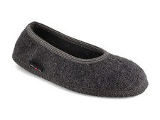HAFLINGER Ballerina Slippers  Marina, Anthracite