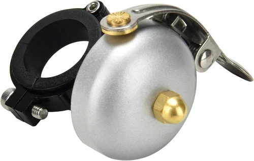 Campana de bicicleta de latón mini, plata más fuerte transparente para manillar Φ20~29 mm Foto 3 de 4