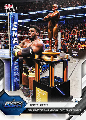#ad #ad 2026 Topps Now WWE #37 Royce Keys SmackDown PRESALE $6.99