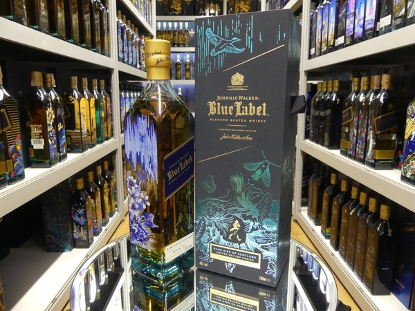 Johnnie Walker Blue Label Limited Edition Design Rare Side Of Scotland-image