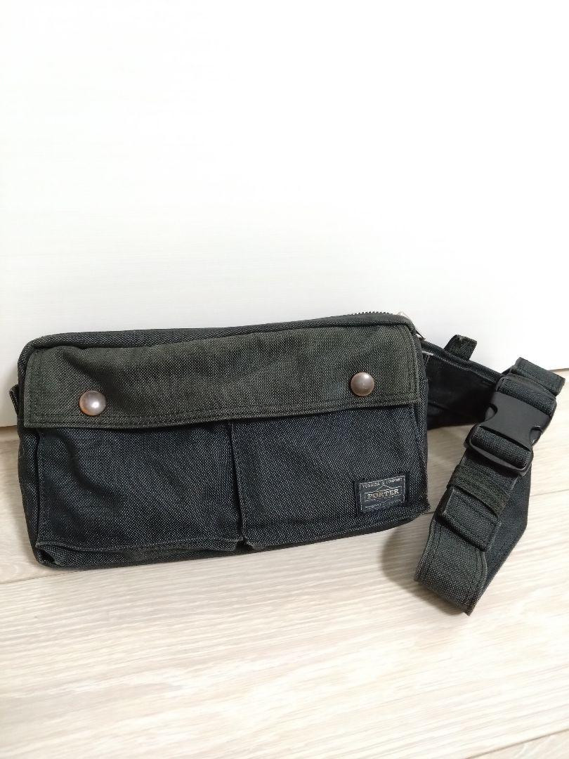Porter Body Bag Waist Smoky Grey Crossbody Denim 25cm Unisex