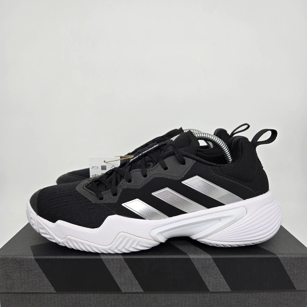 Adidas Barricade Black Silver Metallic W for sale | eBay