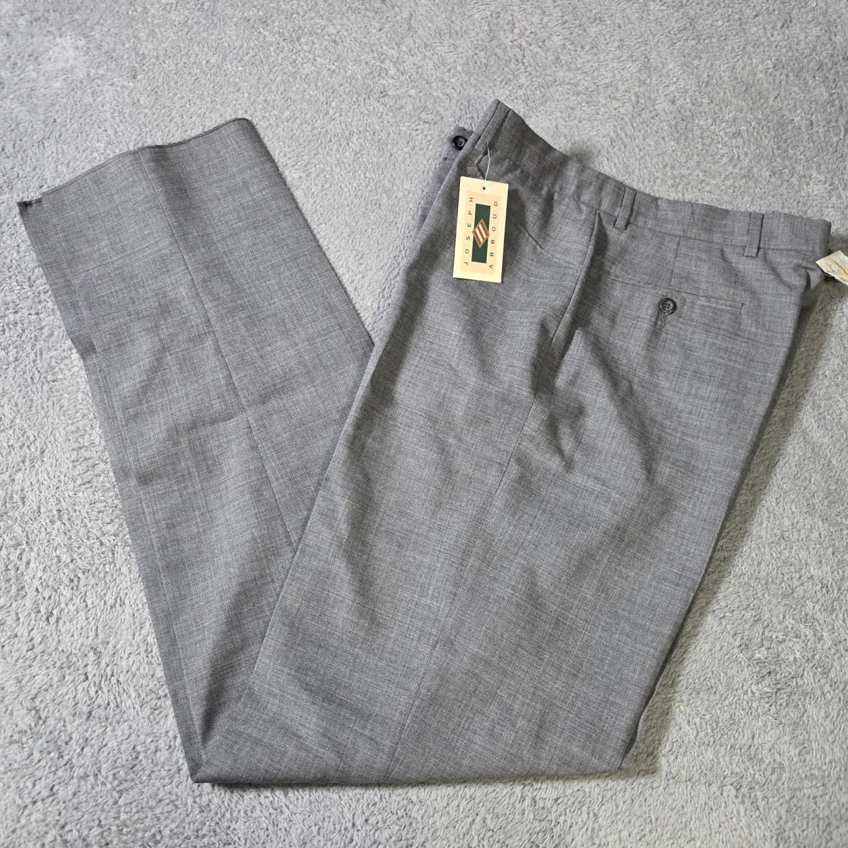 レディース flannel wide slacks grey 36