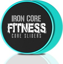 Core Sliders for Working Out, Dual Sided Exercise Gliding Discs for Use on All S