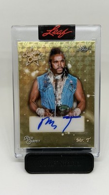 2025 Leaf Red Carpet Mr.T Auto Autograph Gold Vinyl 1/1