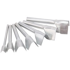 7Pcs V Shape Leather Craft Punch Cutting Tool Set for Belt Wallet Bag