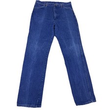Vintage Wrangler 13MWZ Made in USA Blue Jeans 34x34 Cowboy Cut Denim Pants