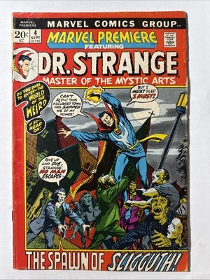 MARVEL PREMIERE #4 VG- 3.5 (1972) Frank Brunner art Dr. Strange Complete MCU