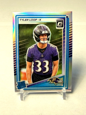 2025 Donruss Optic TYLER LOOP Holo Prizm Rated Rookie No. 227 Baltimore Ravens
