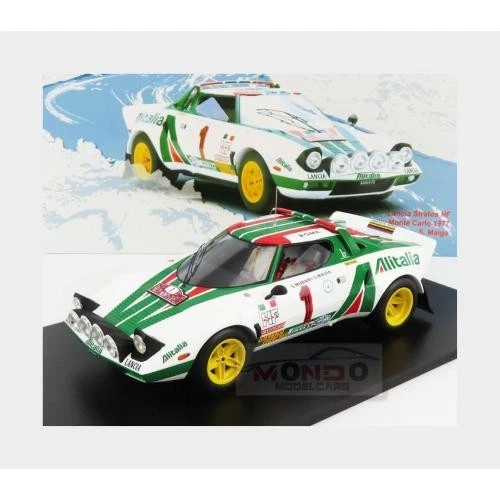 1:18 SPARK Lancia Stratos Hf Alitalia #1 Win.Rally Montecarlo 1977 Munari 18S535 - Image 2 of 2