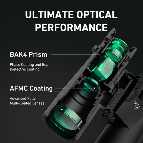 10x42 HD Binoculars with Tripod and Smartphone Adapter for Travel & Birdwatching - Picture 4 of 10