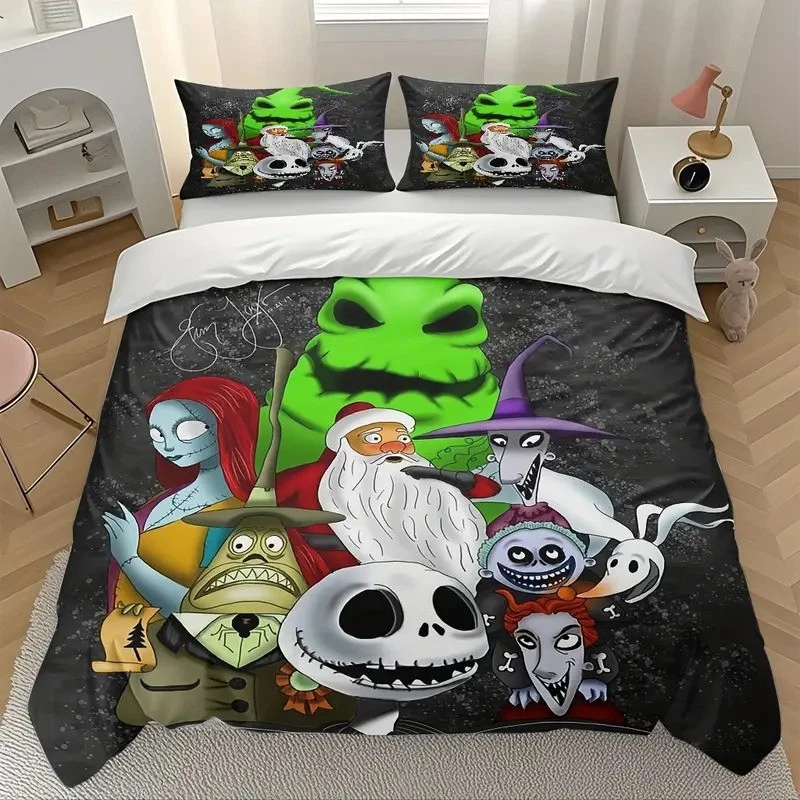 The Nightmare Before Christmas Characters Happy Halloween Bedding Set