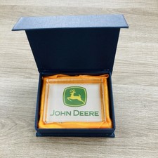 John Deere Tractors Presentation Photobox Paperweight Glass Gift Boxed